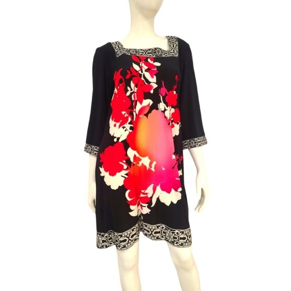 Sandra Darren Black Shift Dress size 10 - Picture 4 of 6